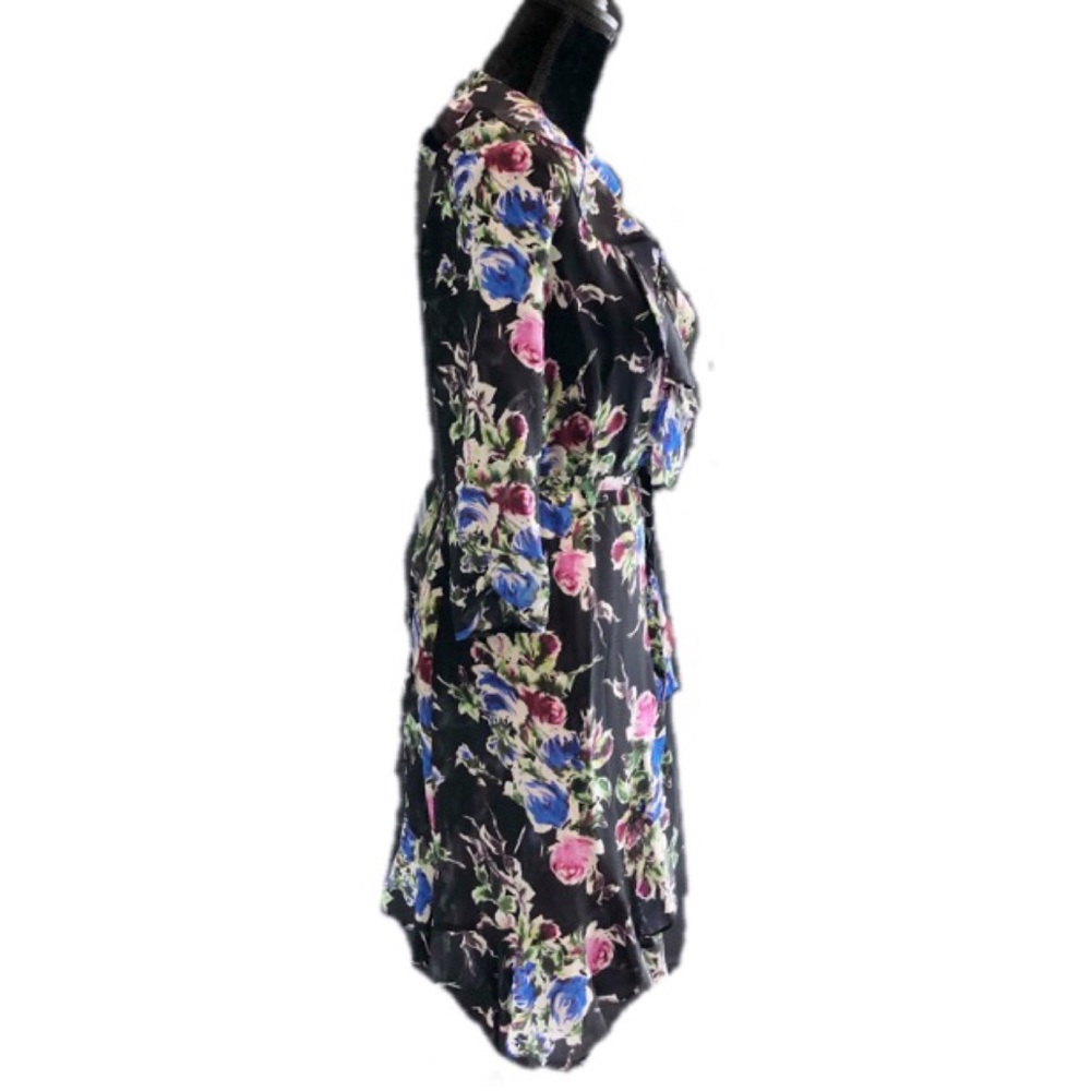 Milly of New York Black Silk Audrey Dress Size 8 - Picture 8 of 8